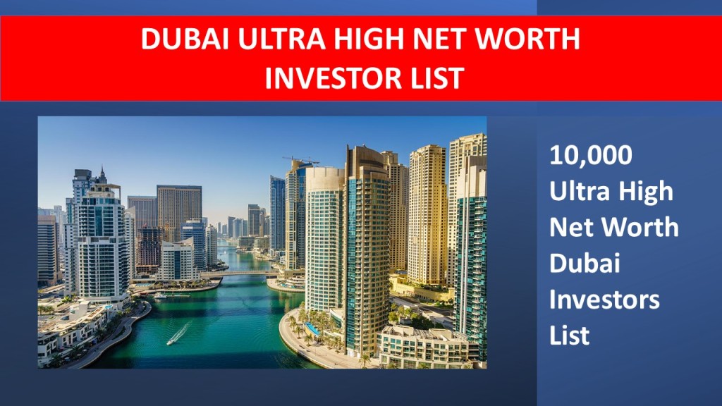 High Net worth Dubai Investors